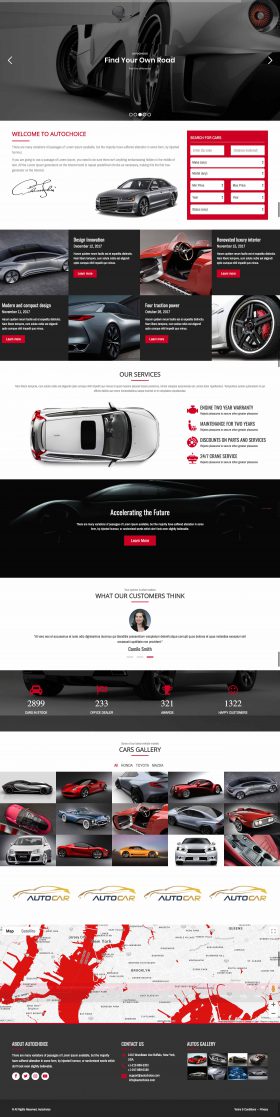 Mẫu giao diện website bán xe ô tô tại Thiên Minh