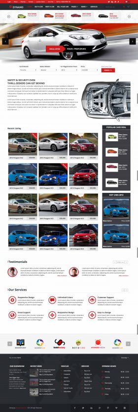 Mẫu giao diện website dịch vụ thuê xe du lịch