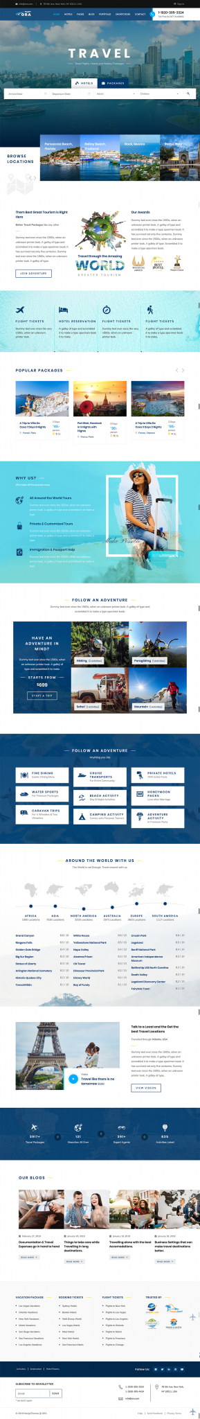 Thiết kế website du lịch Thiên Minh
