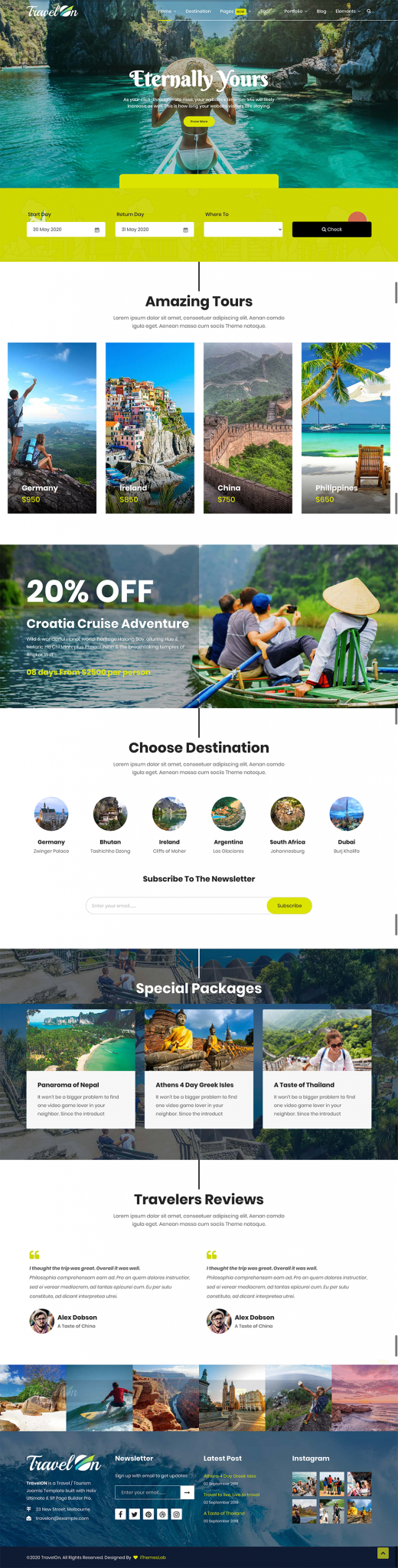 Thiết kế website du lịch Thiên Minh