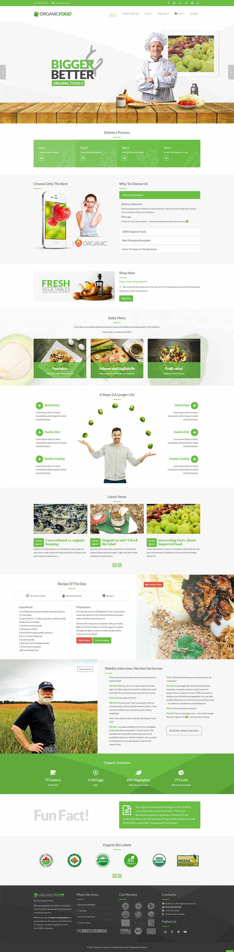 thiet ke website tmi organic food 150014