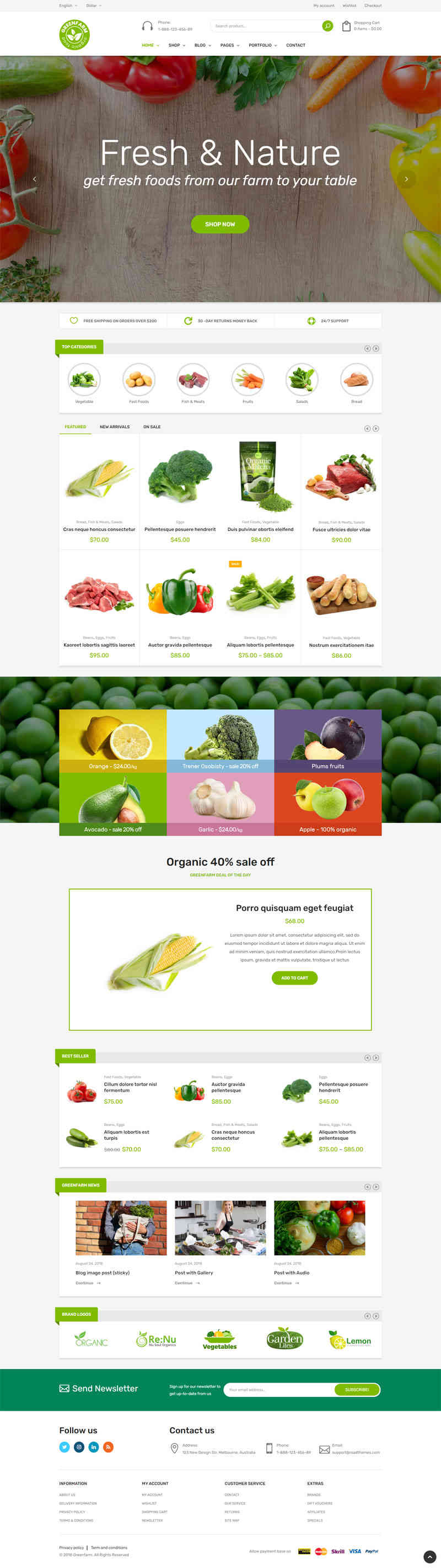 thiet ke website tmi organic food 150030