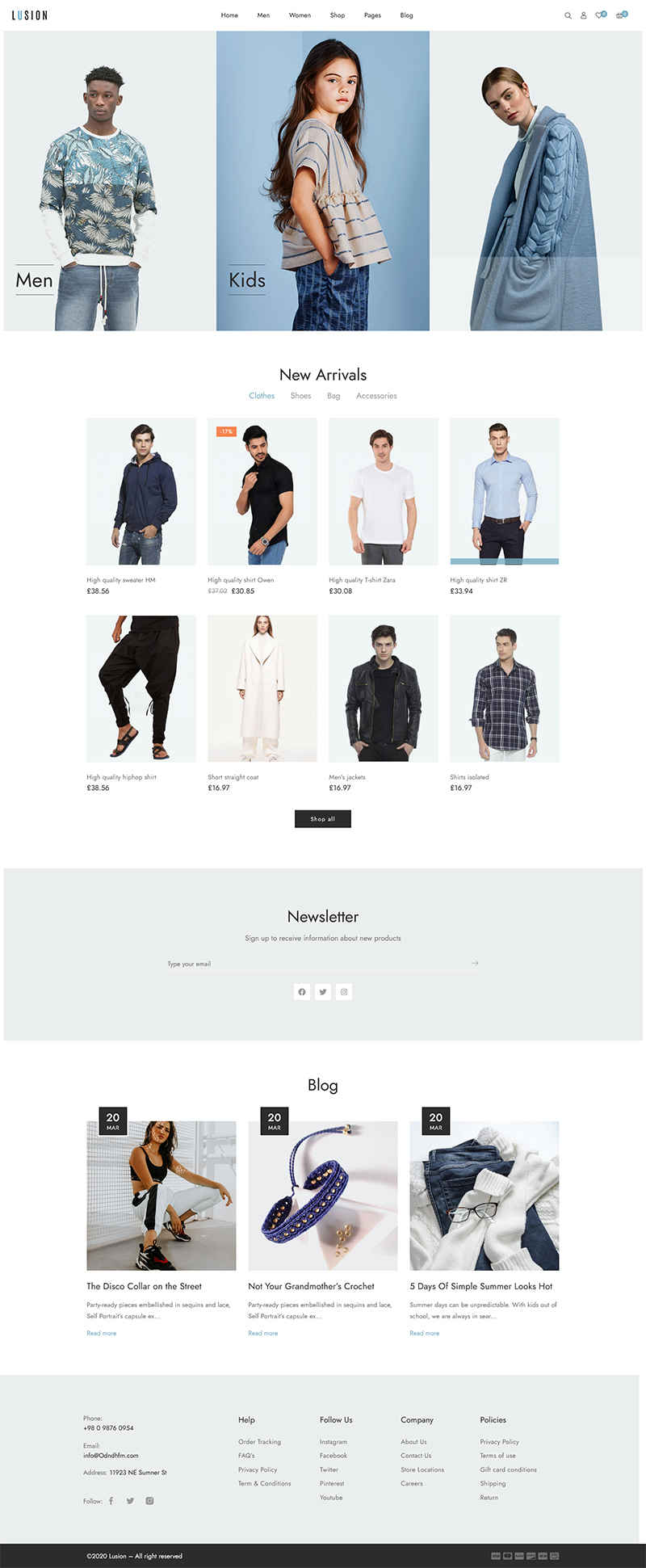 thiet ke website tmi fashion shop 4065
