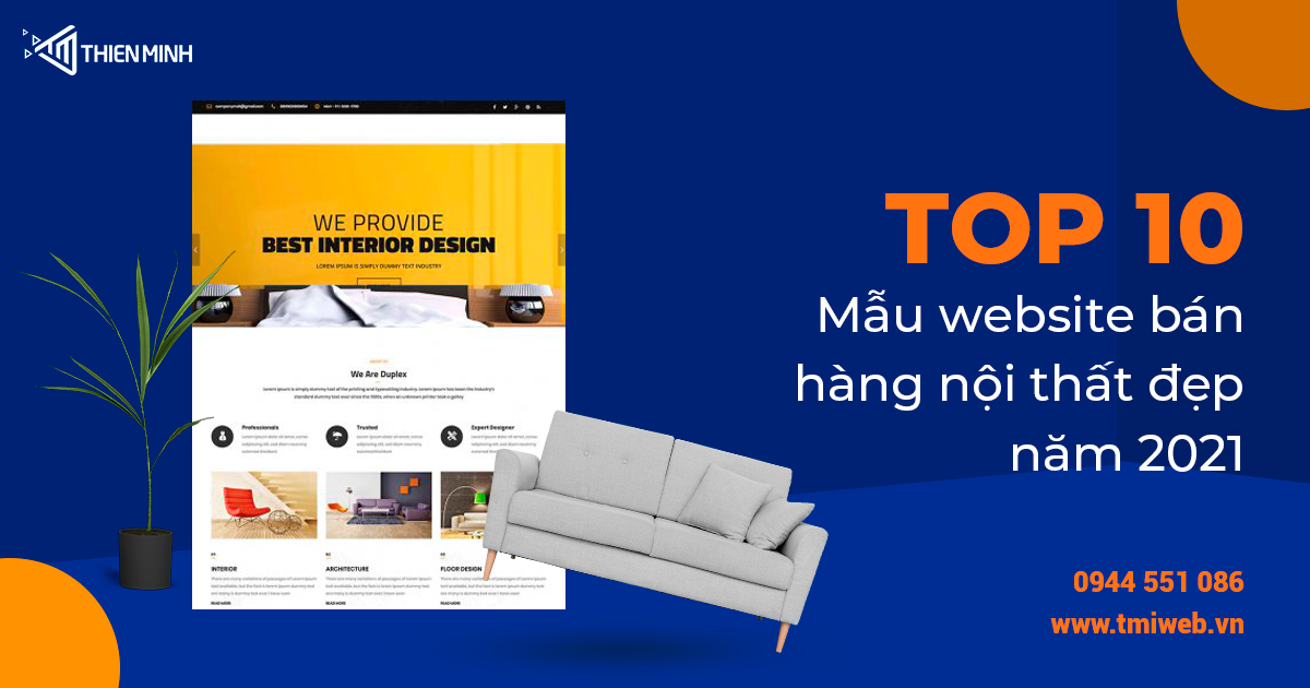 Thiết kế website nội thất chuyên nghiệp tại Thiên Minh