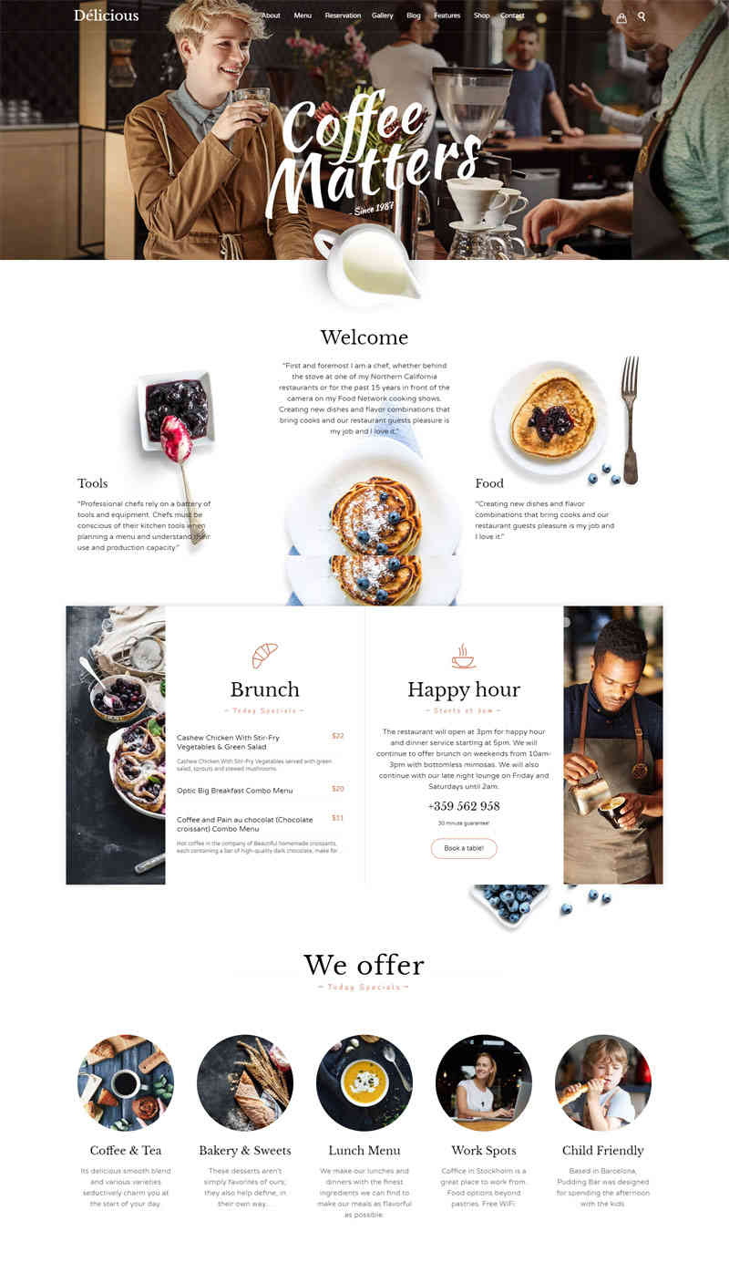 Tham khảo 7 mẫu giao diện website nhà hàng nổi bật