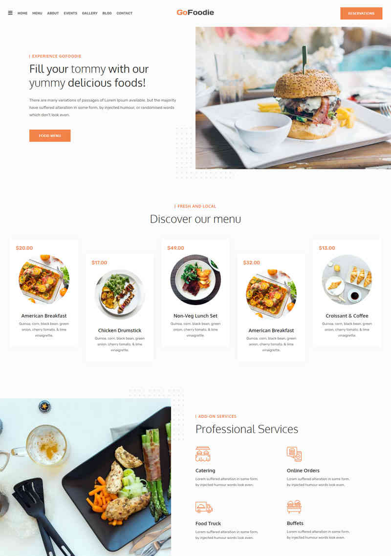 Tham khảo 7 mẫu giao diện website nhà hàng nổi bật