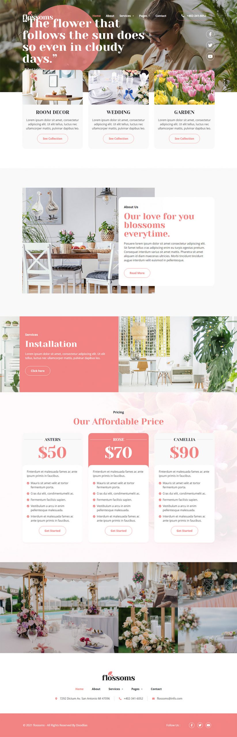 Mẫu thiết kế Website shop hoa TMI_FlowerShop_10031