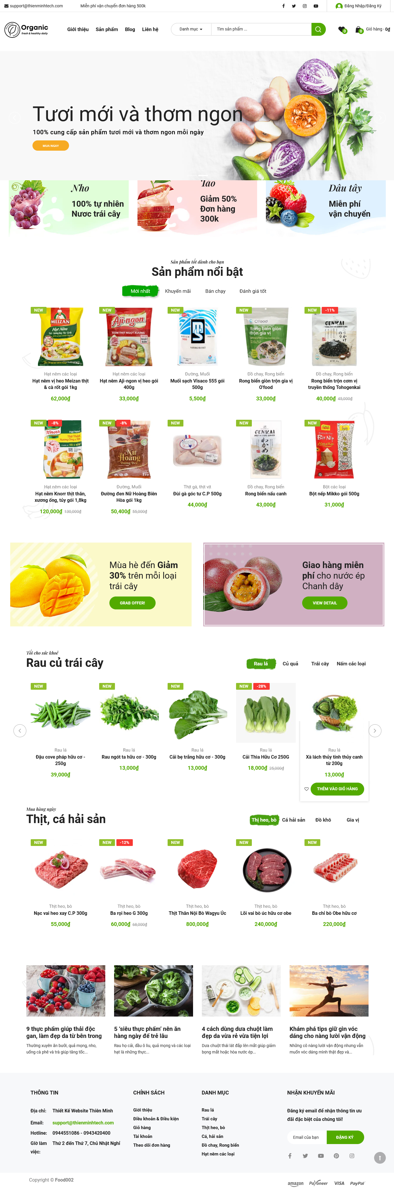 website ban hang thuc pham organic food002